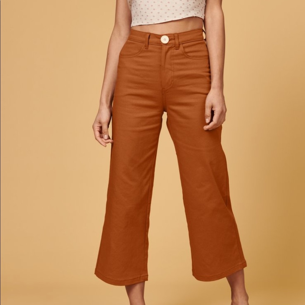 Whimsy + Row Flora Pant Rust Sz 27